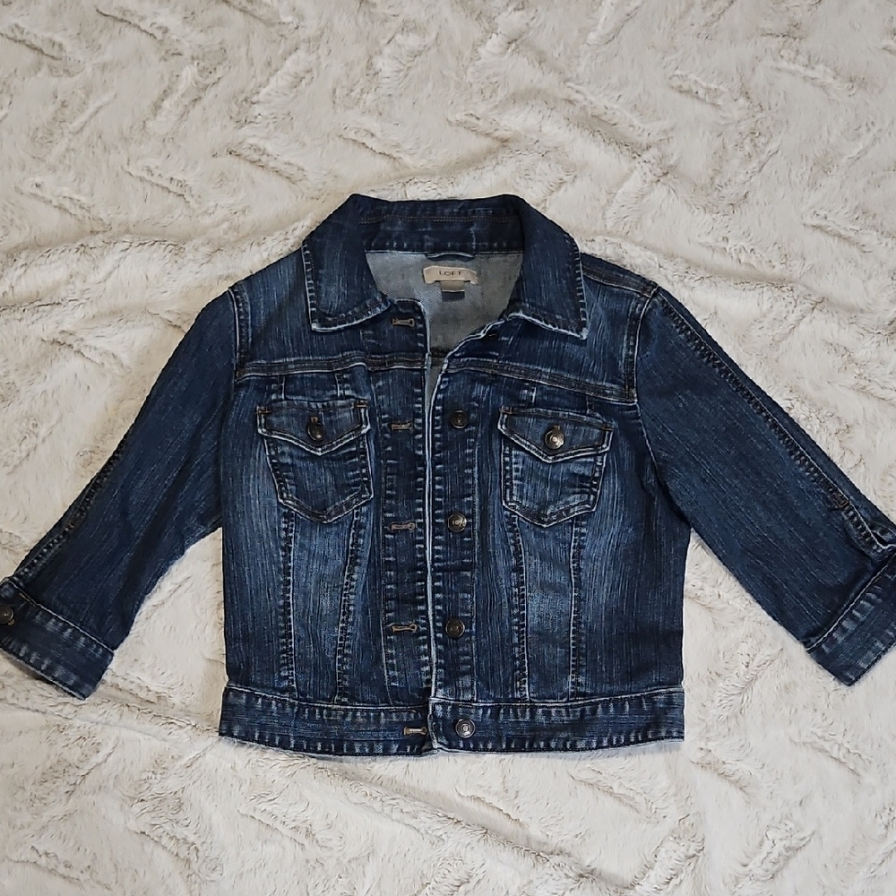 LOFT Women's Blue Jean Jacket